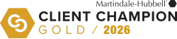 Martindale-Hubbell Client Champion Gold rating for Vlad Portnoy